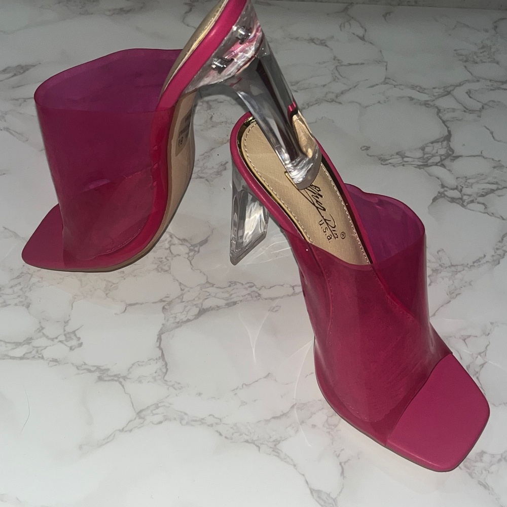 Hot pink heels